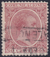 Spain 1889 Sc 266 España Ed 224 Used Valencia Certificado Cancel - Usados