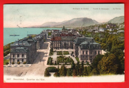 ZWW-33  Neuchâtel Quartier De L'Est. Montagne De Boudry, Trouée De Bourgogne, La Tourne.  Circ. 1913  - Boudry