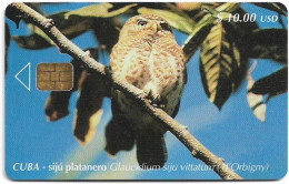 Cuba - Etecsa (Chip) - Birds - Sijù Platanero, 12.2000, 10$, 30.000ex, Used - Cuba