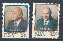 °°° SOUTH AFRICA  - Y&T N°700/1 - 1989 °°° - Used Stamps