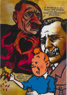 CPM LARDIE Jihel Tirage Signé Numéroté En 30 Exemplaires Léon Degrelle Tintin Hergé Rexisme Hitler Dent - Lardie