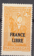 Madagascar 1943 FRANCE LIBRE Mi#295 Mint Hinged - Unused Stamps
