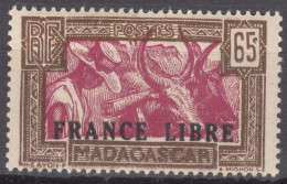 Madagascar 1943 FRANCE LIBRE Mi#287 Mint Hinged - Neufs