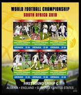 2010	Grenada	6257-6262KL	2010 FIFA World Cup In South Africa - 2010 – Südafrika