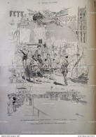 1895 DIEPPE ( 76 ) - LES FETES - LE CORTÈGE HISTORIQUE - FRANÇOIS 1er Et ANGOT - LE TOURNOI - LE MONDE ILLUSTRÉ - 1850 - 1899