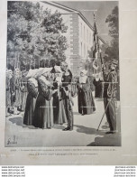 1895 ALGER - LE GÉNÉRAL LARCHEY - LÉGION D'HONNEUR - SOEUR MARIE - HOPITAL DU DEY - DESSIN BOMBLED - 1850 - 1899