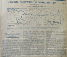 1895 ITINÉRAIRE VÉLOCIPÉDIQUE DU MONDE ILLUSTRÉ DE BESANÇON à MORTEAU Et AU SAUT DU DOUBS - 1850 - 1899