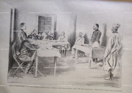 1895 EXPEDITION DE MADAGASCAR - LE CONSEIL DE GUERRE DU QUARTIER GÉNÉRAL - INTERROGATOIRE DE TIRAILLEUR BOTOU - 1850 - 1899