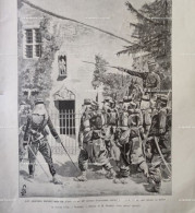 1895 LES GRANDES MANOEUVRES DE L'EST - LA 29e DIVISION D'INFANTERIE DEVANT LA MAISON DE JEANNE D'ARC À DOMRÉMY - 1850 - 1899