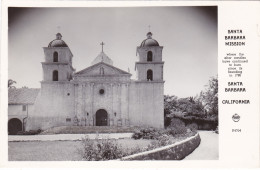 California Santa Barbara The Santa Barbara Mission Real Photo - Santa Barbara