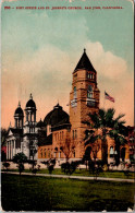 California San Jose Post Office And St Joseph's Church 1925 - San Jose