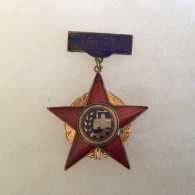 ROUMANIE - INSIGNE MÉDAILLE ÉTOILE DE MÉRITE 1964 - Autres & Non Classés