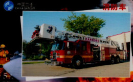 TELECARTE ETRANGERE    .VEHICULE DE POMPIERS. - Bomberos