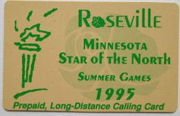 USA AT&T Rechargeable Phonecard - Roseville MN. Star Of The North Summer Games 1995 - AT&T