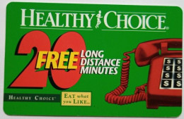 USA  AT&T 20 Minutes Long Distance -  Healthy Choice - AT&T