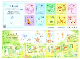 Japan 2023 Letter Writing Day Stamp Sheetlet *2 MNH - Ungebraucht