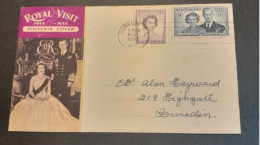 1953-1954 Royal Visit Souvenir Cover - Covers & Documents