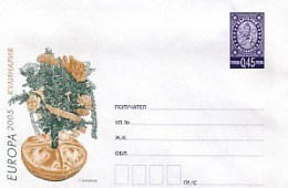 2005   EUROPA - Cept  (GASTRONOMY)  P.Stationery   BULGARIA  / Bulgarien - Omslagen