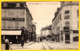 CPA SAINT CERE La Rue De La République - Pharmacie - Animation - Peu Commune - - Saint-Céré