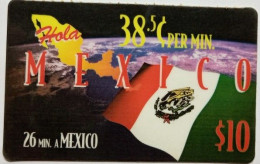 $10 Prepaid -  Hola Mexico - Mexique