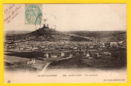 CPA SAINT CERE Vue Générale  - 1906  - Taxée Timbre Taxe 10 Centimes - Saint-Céré