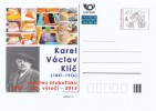 Czech Rep. / Postal Stat. (Pre2015/28) Karel Vaclav Klic (1841-1926) Painter, Photographer, Inventors Of Photogravure - Fotografía