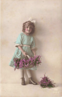 ENFANTS - Petite Fille - Portrait - Colorisé - Carte Postale Ancienne - Abbildungen