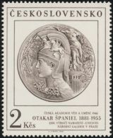 Czechoslovakia / Stamps (1981) 2514: Otakar Spaniel (1881-1955) "Medal Of The Czech Academy Of Sciences" (1946) - Mythologie