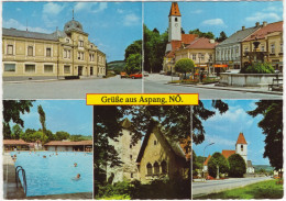 Aspang: Hotel Friesl, Bahnhofplatz, Schwimmbad, Schloßmotiv, Pfarrkirche Usw - (NÖ, Österreich/Austria) - Neunkirchen