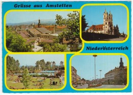 Grüsse Aus Amstetten - (NÖ, Österreich/Austria) -  U.a. Schwimmbad - Amstetten