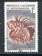 NOUVELLE CALEDONIE- Y&T N°291- Oblitéré (poissons) - Used Stamps