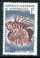 NOUVELLE CALEDONIE- Y&T N°291- Oblitéré (poissons) - Gebraucht