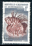 NOUVELLE CALEDONIE- Y&T N°291- Oblitéré (poissons) - Oblitérés