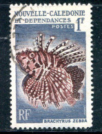 NOUVELLE CALEDONIE- Y&T N°291- Oblitéré (poissons) - Gebraucht