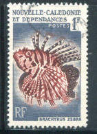 NOUVELLE CALEDONIE- Y&T N°291- Oblitéré (poissons) - Used Stamps