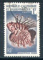 NOUVELLE CALEDONIE- Y&T N°291- Oblitéré (poissons) - Gebraucht