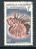 NOUVELLE CALEDONIE- Y&T N°291- Oblitéré (poissons) - Used Stamps