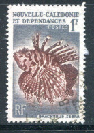 NOUVELLE CALEDONIE- Y&T N°291- Oblitéré (poissons) - Gebraucht