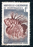 NOUVELLE CALEDONIE- Y&T N°291- Oblitéré (poissons) - Gebruikt