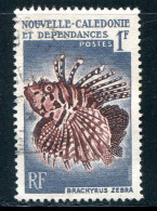 NOUVELLE CALEDONIE- Y&T N°291- Oblitéré (poissons) - Gebraucht