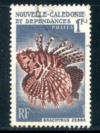 NOUVELLE CALEDONIE- Y&T N°291- Oblitéré (poissons) - Gebraucht