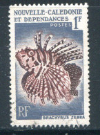 NOUVELLE CALEDONIE- Y&T N°291- Oblitéré (poissons) - Gebraucht