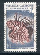 NOUVELLE CALEDONIE- Y&T N°291- Oblitéré (poissons) - Gebruikt