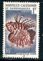 NOUVELLE CALEDONIE- Y&T N°291- Oblitéré (poissons) - Gebraucht