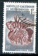 NOUVELLE CALEDONIE- Y&T N°291- Oblitéré (poissons) - Gebruikt