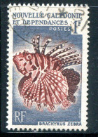 NOUVELLE CALEDONIE- Y&T N°291- Oblitéré (poissons) - Gebraucht