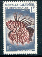 NOUVELLE CALEDONIE- Y&T N°291- Oblitéré (poissons) - Gebraucht