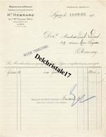 69 0066 LYON RHÔNE 1926 - Manufacture Bronze S Appareils Éclairage Électrique Henri HÉBRARD Quai TILSITT à M. LÉORAS - Electricity & Gas