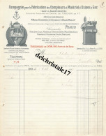69 0017 LYON RHÔNE 1907 Fabrication Compteurs & Matériel D'Usines à Gaz Eau & Électricité Maisons NICOLAS & Cie - Elektriciteit En Gas