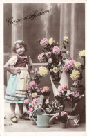 ENFANTS - Gage D'affection - Colorisé - Carte Postale Ancienne - Portraits